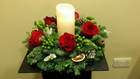 Christmas Candle Wreath